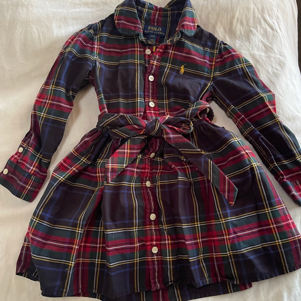 Holiday Plaid Ralph Lauren Toddler Dress